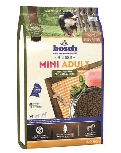 Bosch PetFood Bosch Mini Adult 3 kg granule pro dospělé psy malých plemen