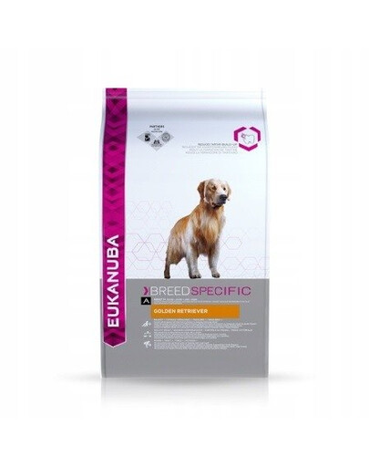 Eukanuba Dog Dry Breed Specific All Golden Retriever Chicken 12 kg granule pro psy s kuřecím masem