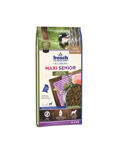 Bosch Maxi Senior Poultry & Rice 12,5 kg granule pro starší psy velkých plemen