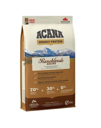 Acana Ranchlands Dog 6 kg - granule pro psy bohaté na maso