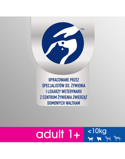 Perfect Fit Adult 1+ XS/S granule pro dospělé psy malých plemen s vysokým obsahem kuřecího masa 825 g