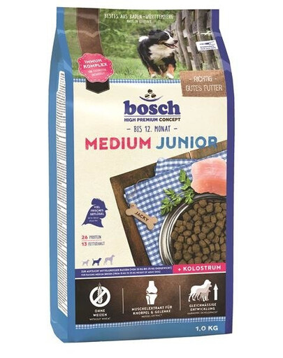 Bosch PetFood Bosch Medium Junior 1 kg granule pro mladé psy středních plemen