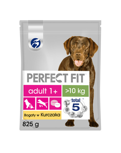 Perfect Fit Adult 1+ Rich in Chicken M/L 825 g granule pro dospělé psy středních a velkých plemen 825 g