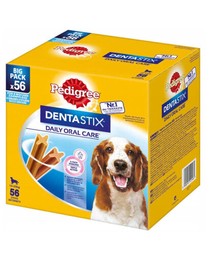 Pedigree Dentastix 10-25 kg 56 ks pamlsky pro střední plemena psů