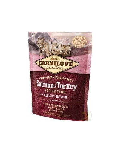 Carnilove For Kittens Healthy Growth Salmon & Turkey granule pro koťata s lososem a krůtou 400 g
