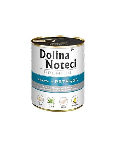 Dolina Noteci Premium konzerva pro dospělé psy se pstruhem 800 g