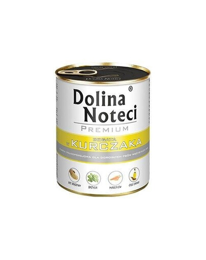 Dolina Noteci Premium Rich in Chicken konzerva pro psy s kuřecím masem 800 g