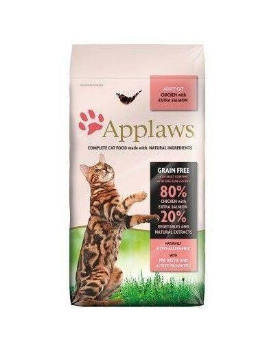 Applaws Complete Cat Food Adult Cat Chicken with Extra Salmon 7,5 kg granule pro dospělé kočky kuře s lososem
