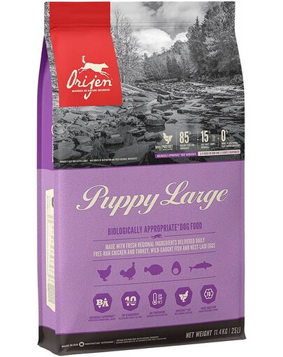 Orijen Puppy Large 11,4 kg granule pro štěňata velkých plemen 11,4 kg