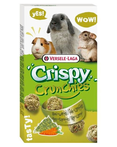Versele-Laga Crispy Crunchies Hay 75 g křupavá senná pochoutka pro králíky a morčata