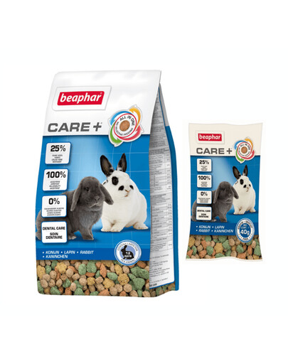 Beaphar Care+ Rabbit 250 g - granule pro králíky 250 g + zdarma malé balení