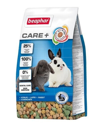 Beaphar Care+ Rabbit 250 g - granule pro králíky 250 g + zdarma malé balení