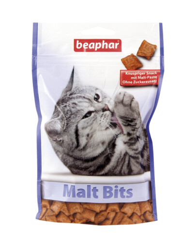 Beaphar Malt Bits 150 g pamlsek s pastou pro kočky proti pilobezoárům