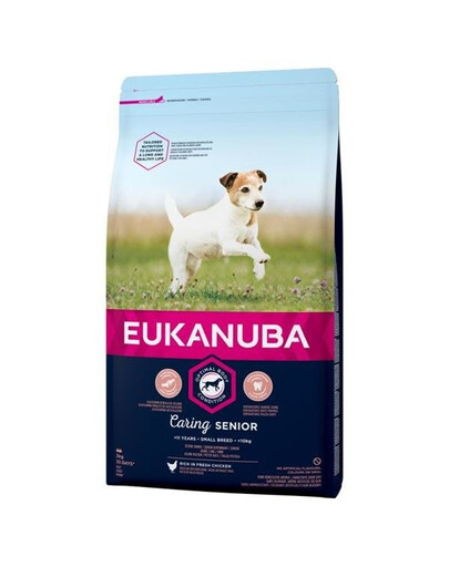 Eukanuba Caring Senior Small Breed Chicken granule pro psy kuře 3 kg