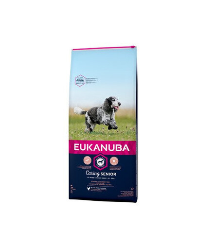 Eukanuba Senior Medium Breed Chicken 15 kg granule pro psy