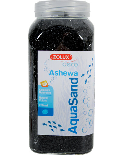 Zolux Aquasand ASHEWA dekorativní akvarijní štěrk černý 750 ml 