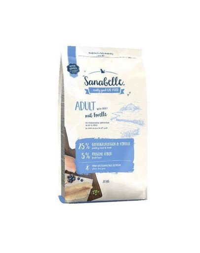 Bosch Sanabelle Adult Trout 10 kg granule pro dospělé kočky