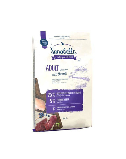 Bosch Sanabelle Adult Ostrich 10 kg granule pro dospělé kočky