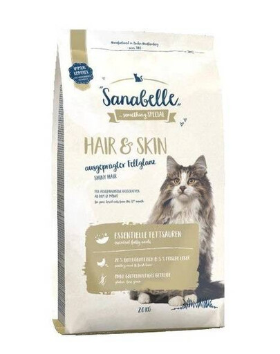 BOSCH SANABELLE Hair&skin krmivo pro kočky pro zdravou srst 10 kg