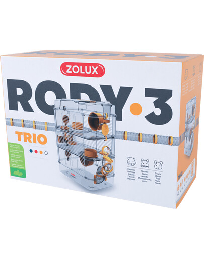 Zolux Rody3 Trio žlutá klec pro hlodavce