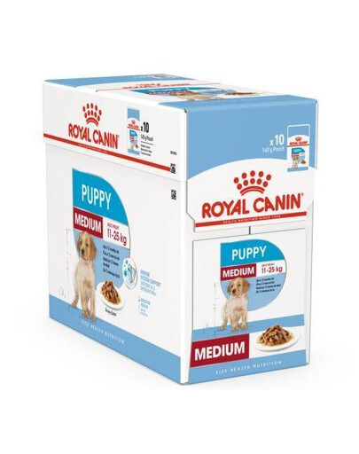 ROYAL CANIN Medium puppy kapsičky pro štěňata středních plemen 10x 140 g