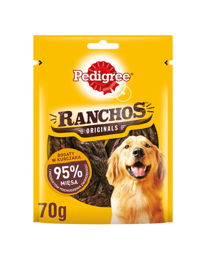 Pedigree Ranchos Originals 70g - krmivo pro psy s 95% masa, bohaté na kuřecí maso 70 g
