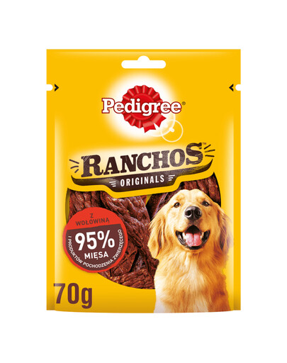 Pedigree Ranchos Originals 70 g pamlsek pro psy s 95% obsahem hovězího masa