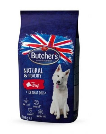 Butcher's Natural & Healthy Dog Dry  Beef 10 kg - granule pro psy s hovězím masem 
