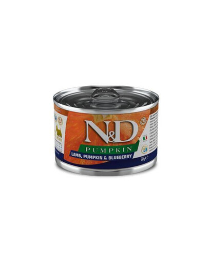 N&DDog Lamb & Pumpkin &Blueberry 140 g mokré krmivo pro psy, jehněčí maso, dýně, borůvka, 140 g