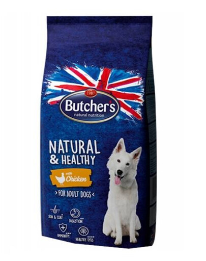 Butcher's Natural & Healthy Dog Dry with Chicken 10 kg - granule pro psy s kuřecím masem