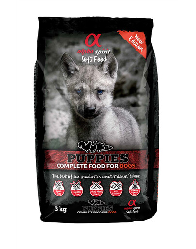 Alpha Spirit Puppies 3 kg měkké granule pro štěňata