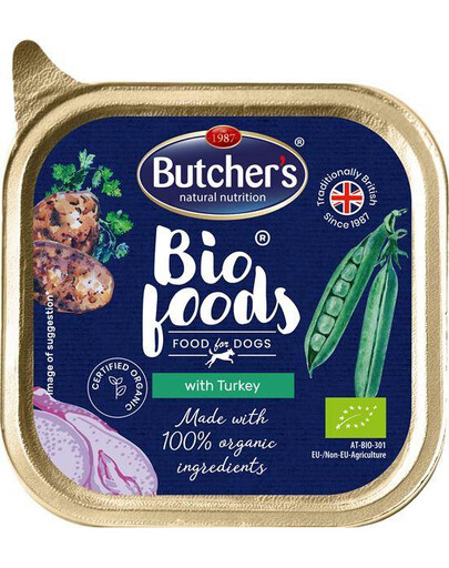 Butcher's Bio Foods Pes s krůtí paštikou 150 g