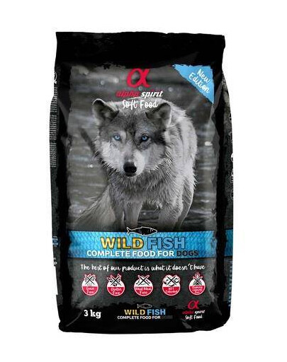 WILD FISH  kompletní měkké krmivo pro psy 3 kg