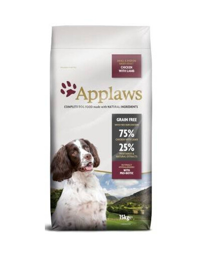 APPLAWS Small & Medium Breed 15 kg Lamb granule pro dospělé psy malých a středních plemen jehňata