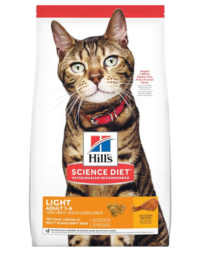 HILL'S Science Plan Feline Adult Light Chicken granule pro kastrované kočky s kuřecím masem 10 kg