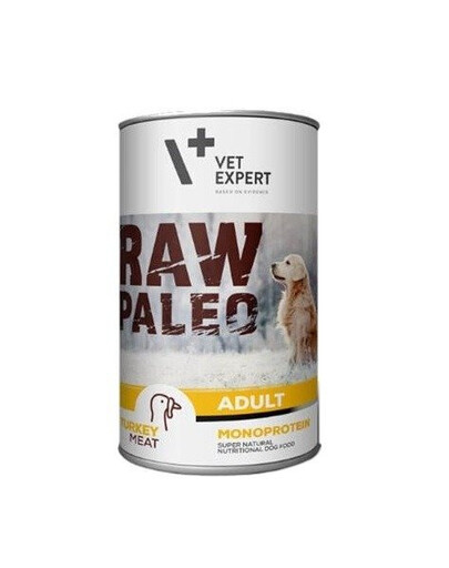 Vet Expert Raw Paleo Dog Adult krůtí konzerva pro psy 400 g