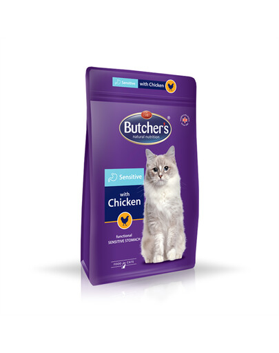 Butcher's Functional Cat Dry Sensitive s kuřecím masem 800g granule pro kočky