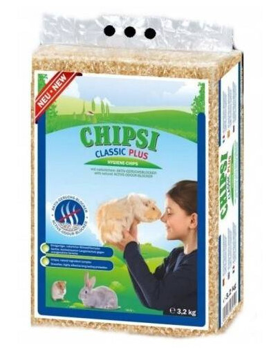 Chipsi Classic PLUS 60 l 3,2 kg piliny pro hlodavce