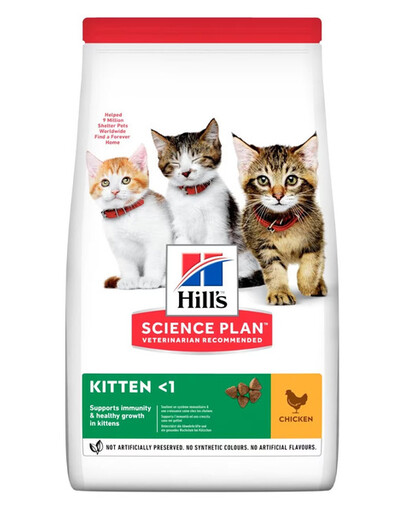 HILL'S Science Plan Kitten Healthy Development Chicken granule pro koťata s kuřecím masem 7 kg