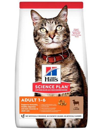 HILL'S Science Plan Feline Adult with Lamb granule pro dospělé kočky s jehněčím 10 kg