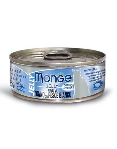 MONGE Jelly krmivo pro kočky s tuňákem a bílou rybou 80 g