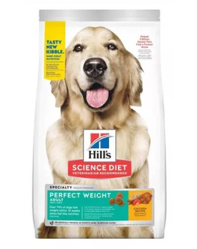 HILL'S Science Plan Adult 1+ Perfect Weight granule pro dospělé psy s 12 kg kuřecím masem