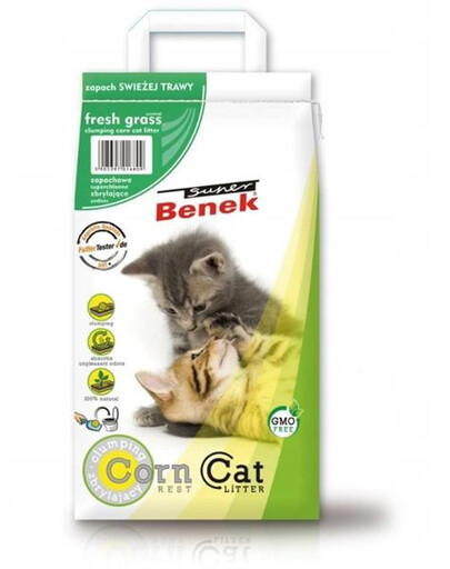 BENEK Super Corn cat 25 l kukuřičná podestýlka (poškozená)