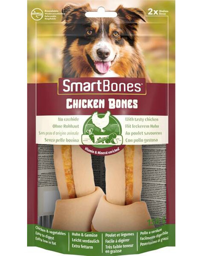 SmartBones Chicken medium 2 ks - pamlsek pro středního psa 2 ks
