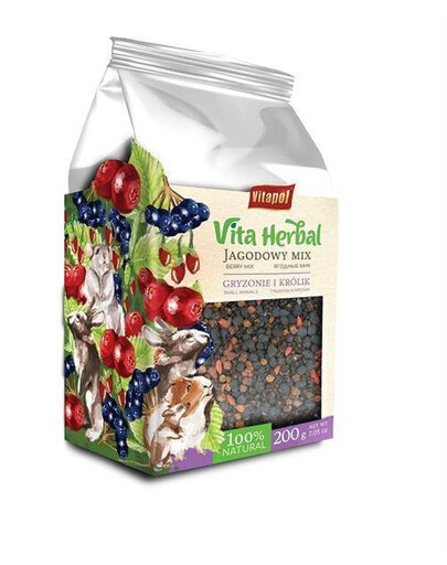 Vita Herbal pro hlodavce a králíky, borůvkový mix 200 g