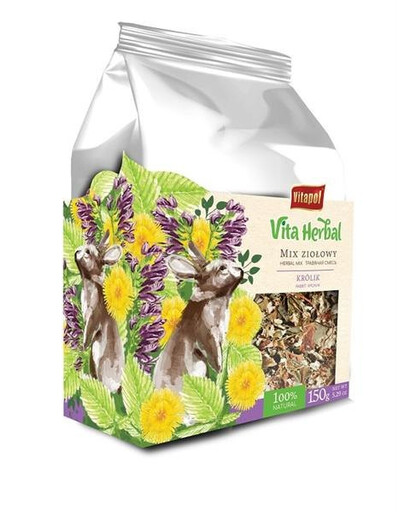 Vita Herbal pro králíky, bylinná směs 150 g, pochoutka 150 g