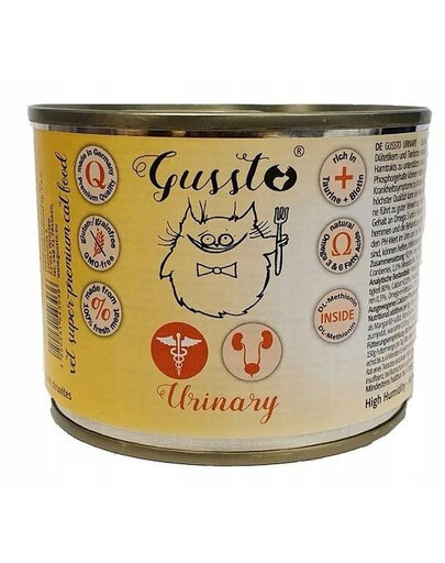 GUSSTO Cat Urinary 200 g krmiva pro kočky 200 g