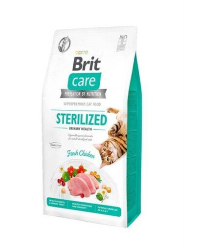 Brit Care Cat Grain Free Sterilized Urinary 2 kg - granule pro dospělé sterilizované kočky