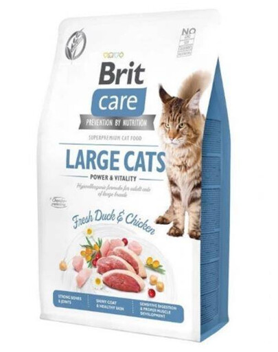 Brit Care Cat Grain Free Large Cats 400 g - granule pro dospělé kočky velkých plemen