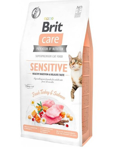 BRIT Care Cat Grain-Free Sensitive 7 kg granule pro dospělé kočky 7 kg